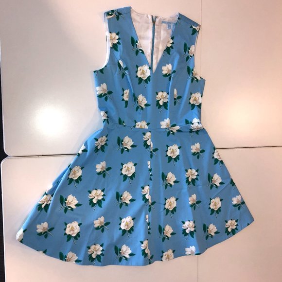 Light Blue Floral Dress - Picture 1 of 3